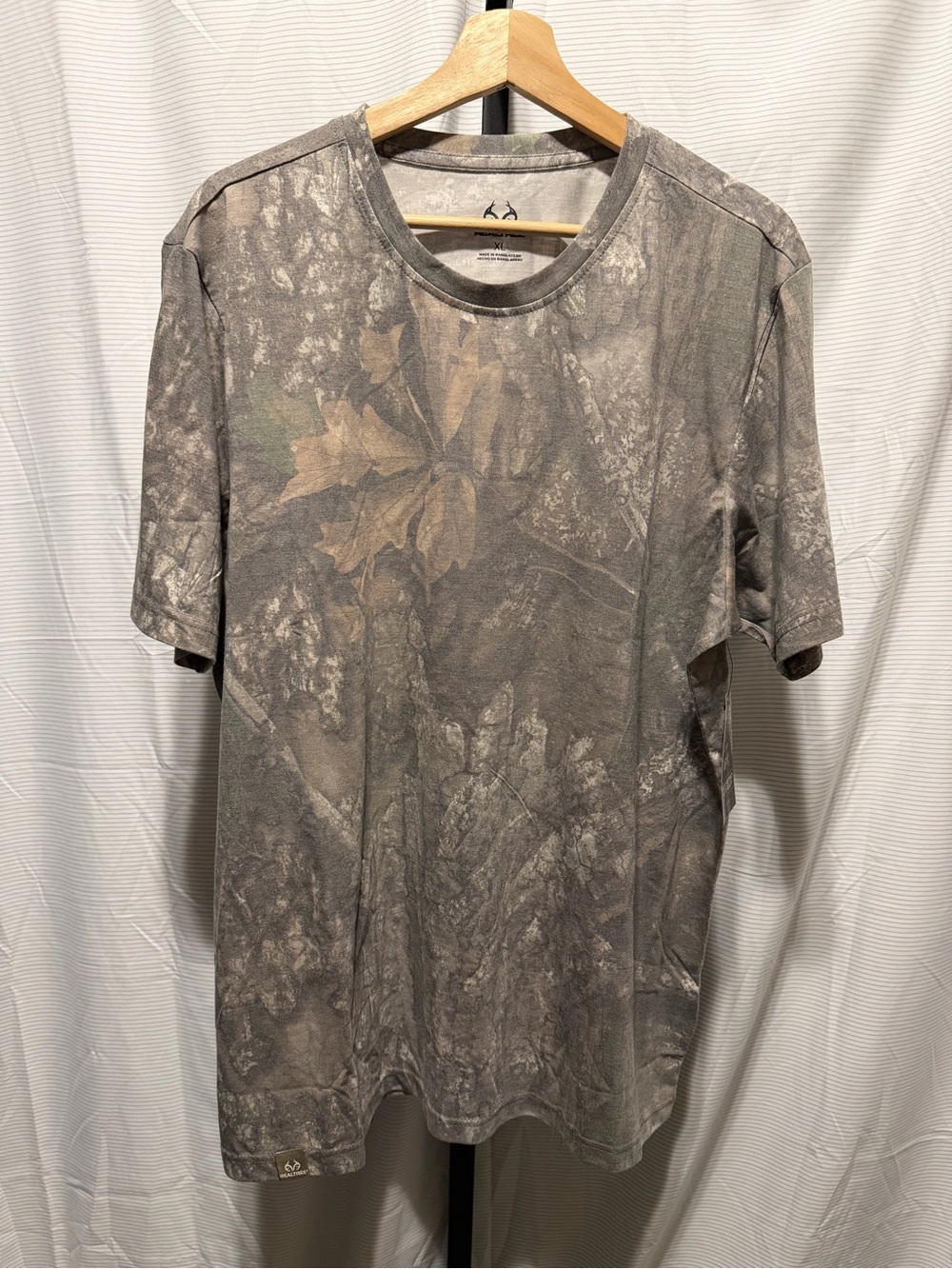 Realtree Men's Tri Blend Short Sleeve Faded Camo Shirt | Realtree APX Size XL